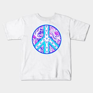 Circle of Peace Tangle with Colours Var 4 Kids T-Shirt